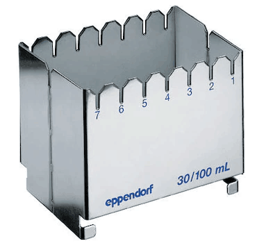 德國(guó)艾本德（Eppendorf）ReservoirRack,用于存放10mL、30mL和100mL試劑槽。最多可以放置7個(gè)試劑槽模塊或試劑槽