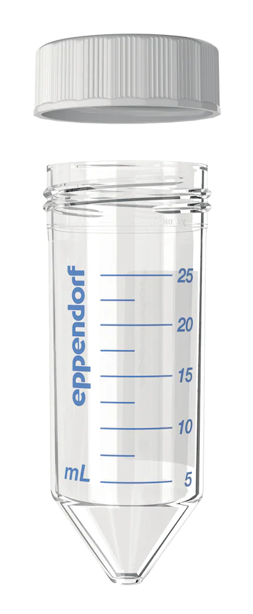 艾本德Eppendorf Conical Tubes 25 mL 帶螺旋蓋, 25 mL, 啟動套裝，4  個單離心管架，6  個轉(zhuǎn)子適配器，轉(zhuǎn)子孔可容納 50  mL 錐形管, PCR 潔凈級, 無